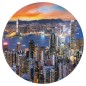 WallArt Fototapete Skyline by Night Rund 142,5 cm WallArt Fototapete Skyline by Night Rund 142,5 cm