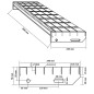 vidaXL Gitterroststufe 60x24x7 cm Verzinkter Stahl vidaXL Gitterroststufe 60x24x7 cm Verzinkter Stahl