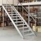 vidaXL Gitterroststufe 90x24x7 cm Verzinkter Stahl vidaXL Gitterroststufe 90x24x7 cm Verzinkter Stahl
