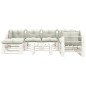 vidaXL 8-tlg. Garten-Lounge-Set Paletten mit Kissen in Beige Holz vidaXL 8-tlg. Garten-Lounge-Set Paletten mit Kissen in Beige Holz