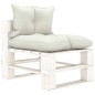 vidaXL 8-tlg. Garten-Lounge-Set Paletten mit Kissen in Beige Holz vidaXL 8-tlg. Garten-Lounge-Set Paletten mit Kissen in Beige Holz