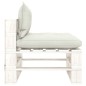 vidaXL 8-tlg. Garten-Lounge-Set Paletten mit Kissen in Beige Holz vidaXL 8-tlg. Garten-Lounge-Set Paletten mit Kissen in Beige Holz