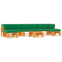 vidaXL 6-tlg. Paletten-Lounge-Set Honigbraun Imprägniertes Kiefernholz