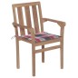 vidaXL Stapelbare Gartenstühle mit Kissen 6 Stk. Massivholz Teak vidaXL Stapelbare Gartenstühle mit Kissen 6 Stk. Massivholz Teak