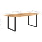 vidaXL Esstisch 180×90×76 cm Massivholz Akazie vidaXL Esstisch 180×90×76 cm Massivholz Akazie