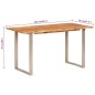 vidaXL Esstisch 140x70x76 cm Massivholz Akazie vidaXL Esstisch 140x70x76 cm Massivholz Akazie