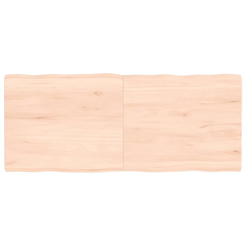vidaXL Tischplatte 120x50x4 cm Massivholz Eiche Unbehandelt Baumkante vidaXL Tischplatte 120x50x4 cm Massivholz Eiche Unbehandelt Baumkante