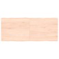 vidaXL Tischplatte 120x50x4 cm Massivholz Eiche Unbehandelt Baumkante vidaXL Tischplatte 120x50x4 cm Massivholz Eiche Unbehandelt Baumkante