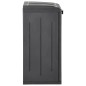 vidaXL Mülleimer mit 2 Türen Schwarz 65x45x88 cm PP vidaXL Mülleimer mit 2 Türen Schwarz 65x45x88 cm PP