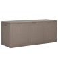vidaXL Garten-Aufbewahrungsbox 270 L Braun PP Rattan vidaXL Garten-Aufbewahrungsbox 270 L Braun PP Rattan