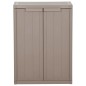 vidaXL Gartenschrank Braun 65x45x88 cm PP Holz-Optik vidaXL Gartenschrank Braun 65x45x88 cm PP Holz-Optik