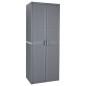 vidaXL Gartenschrank Grau 65x45x172 cm PP Rattan vidaXL Gartenschrank Grau 65x45x172 cm PP Rattan