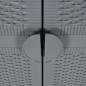 vidaXL Gartenschrank Grau 65x45x172 cm PP Rattan vidaXL Gartenschrank Grau 65x45x172 cm PP Rattan