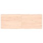 vidaXL Tischplatte 140x50x6 cm Massivholz Eiche Unbehandelt Baumkante vidaXL Tischplatte 140x50x6 cm Massivholz Eiche Unbehandelt Baumkante