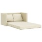 vidaXL Bodensofa mit Schlaffunktion Creme 112x174x55 cm Kunstleder vidaXL Bodensofa mit Schlaffunktion Creme 112x174x55 cm Kunstleder