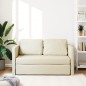 vidaXL Bodensofa mit Schlaffunktion Creme 112x174x55 cm Kunstleder vidaXL Bodensofa mit Schlaffunktion Creme 112x174x55 cm Kunstleder