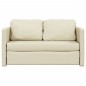 vidaXL Bodensofa mit Schlaffunktion Creme 112x174x55 cm Kunstleder vidaXL Bodensofa mit Schlaffunktion Creme 112x174x55 cm Kunstleder
