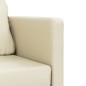 vidaXL Bodensofa mit Schlaffunktion Creme 112x174x55 cm Kunstleder vidaXL Bodensofa mit Schlaffunktion Creme 112x174x55 cm Kunstleder
