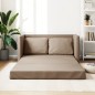 vidaXL Bodensofa mit Schlaffunktion Cappuccino-Braun Kunstleder vidaXL Bodensofa mit Schlaffunktion Cappuccino-Braun Kunstleder