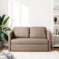 vidaXL Bodensofa mit Schlaffunktion Cappuccino-Braun Kunstleder vidaXL Bodensofa mit Schlaffunktion Cappuccino-Braun Kunstleder