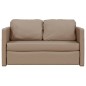 vidaXL Bodensofa mit Schlaffunktion Cappuccino-Braun Kunstleder vidaXL Bodensofa mit Schlaffunktion Cappuccino-Braun Kunstleder