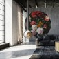 WallArt Fototapete Golden Age Flowers Rund 142,5 cm WallArt Fototapete Golden Age Flowers Rund 142,5 cm