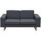 vidaXL 2-Sitzer und 3-Sitzer Sofa Set Dunkelgrau vidaXL 2-Sitzer und 3-Sitzer Sofa Set Dunkelgrau