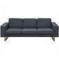 vidaXL 2-Sitzer und 3-Sitzer Sofa Set Dunkelgrau vidaXL 2-Sitzer und 3-Sitzer Sofa Set Dunkelgrau