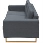 vidaXL 2-Sitzer und 3-Sitzer Sofa Set Dunkelgrau vidaXL 2-Sitzer und 3-Sitzer Sofa Set Dunkelgrau
