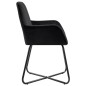 vidaXL Esszimmerstühle 4 Stk. Schwarz Samt vidaXL Esszimmerstühle 4 Stk. Schwarz Samt