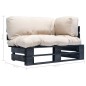 vidaXL Outdoor-Sofa Paletten mit Kissen in Sandfarben Kiefernholz vidaXL Outdoor-Sofa Paletten mit Kissen in Sandfarben Kiefernholz