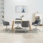 vidaXL Esszimmerstühle Drehbar 4 Stk. Hellgrau Stoff vidaXL Esszimmerstühle Drehbar 4 Stk. Hellgrau Stoff