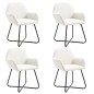 vidaXL Esszimmerstühle 4 Stk. Creme Stoff vidaXL Esszimmerstühle 4 Stk. Creme Stoff