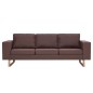 vidaXL 2-tlg. Sofagarnitur Stoff Braun vidaXL 2-tlg. Sofagarnitur Stoff Braun