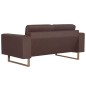 vidaXL 2-tlg. Sofagarnitur Stoff Braun vidaXL 2-tlg. Sofagarnitur Stoff Braun