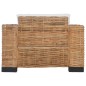 vidaXL 3-tlg. Sofagarnitur mit Auflagen Natur Rattan vidaXL 3-tlg. Sofagarnitur mit Auflagen Natur Rattan