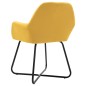 vidaXL Esszimmerstühle 6 Stk. Gelb Stoff vidaXL Esszimmerstühle 6 Stk. Gelb Stoff