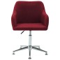 vidaXL Esszimmerstühle Drehbar 6 Stk. Weinrot Stoff vidaXL Esszimmerstühle Drehbar 6 Stk. Weinrot Stoff