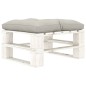 vidaXL Outdoor-Ottomane Paletten mit Kissen in Taupe Holz vidaXL Outdoor-Ottomane Paletten mit Kissen in Taupe Holz