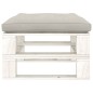 vidaXL Outdoor-Ottomane Paletten mit Kissen in Taupe Holz vidaXL Outdoor-Ottomane Paletten mit Kissen in Taupe Holz