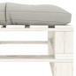 vidaXL Outdoor-Ottomane Paletten mit Kissen in Taupe Holz vidaXL Outdoor-Ottomane Paletten mit Kissen in Taupe Holz