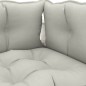 vidaXL Garten-Palettensofa 2-Sitzer mit Kissen in Taupe Holz vidaXL Garten-Palettensofa 2-Sitzer mit Kissen in Taupe Holz