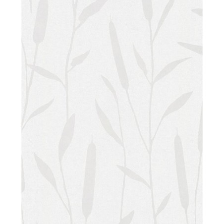 Topchic Tapete Reed Plumes Metallic-Weiß