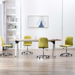 vidaXL Esszimmerstühle 4 Stk. Grün Stoff