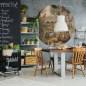WallArt Fototapete Animals of Africa Rund 190 cm WallArt Fototapete Animals of Africa Rund 190 cm