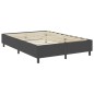 vidaXL Boxspringbett Dunkelgrau Stoff 160x200 cm vidaXL Boxspringbett Dunkelgrau Stoff 160x200 cm