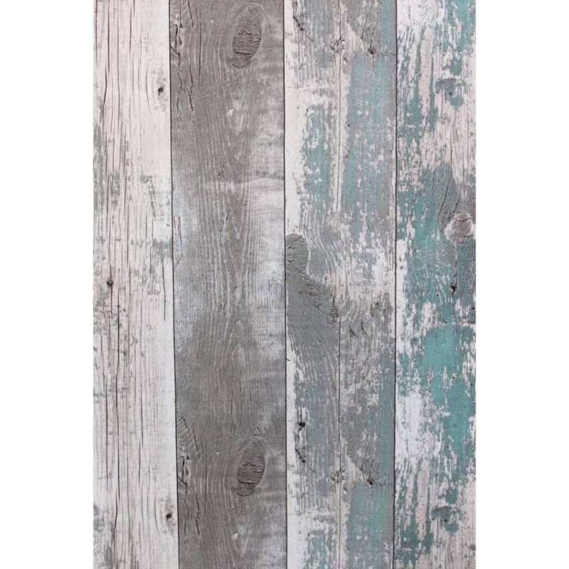 Topchic Tapete Wooden Planks Dunkelgrau und Blau Topchic Tapete Wooden Planks Dunkelgrau und Blau