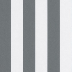 Topchic Tapete Stripes Dunkelgrau und Weiß