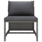 vidaXL 10-tlg. Garten-Lounge-Set mit Kissen Poly Rattan Grau vidaXL 10-tlg. Garten-Lounge-Set mit Kissen Poly Rattan Grau