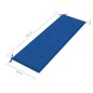 vidaXL Batavia-Gartenbank mit Königsblauer Auflage 150 cm Teak Massiv vidaXL Batavia-Gartenbank mit Königsblauer Auflage 150 cm Teak Massiv